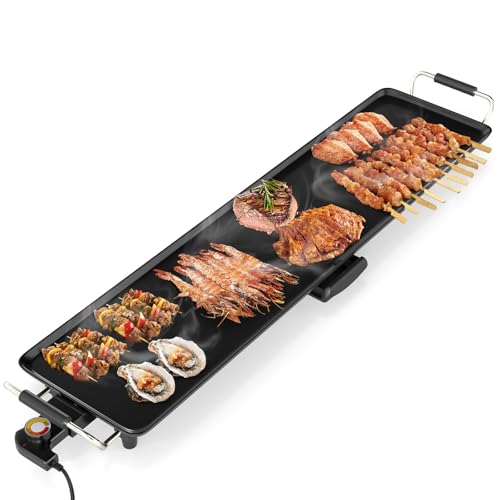 LDAILY Large Nonstick Electric Griddle with Adjustable Temp