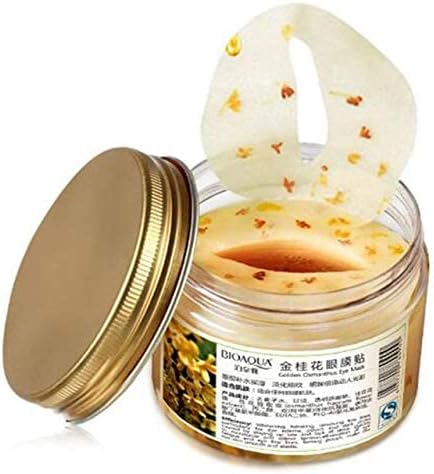 BIOAQUA Gold Osmanthus Lemon Eye Mask 80 Pcs Women Collagen Gel Protein Nourishing, Curry, 1 count (Pack of 80) - Image 5