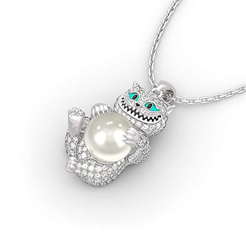 Sterling Silver Cheshire Cat Necklace - Image 6