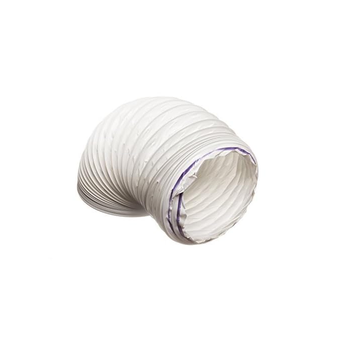 Buy 6 metre PVC (Plastic) Flexible White Ducting, Condenser Tumble