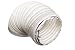Produktbild 3 m) Flexibler PVC-Lüftungsschlauch, Weiß, Kondensator Trockner Dunstabzugshaube Entlüftungsschlauch 102 mm Durchmesser, für 100 mm Luftführung