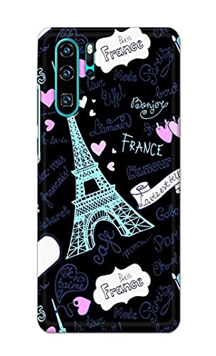 Image of PRINTFIDAA Lovers Famous Place Eiffel Tower in Paris Printed Designer Hard Back Case Cover for Huawei P30 Pro,VOG-L29, VOG-L09, VOG-L04, VOG-AL00, VOG-AL10 -(SS) MVN1003