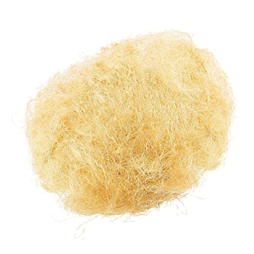 Hohopeti Decoración 3 Paquetes Estera De Nido De De Gallinero Fibra Natural Seda Natural Ropa De Cama De Hámster Fibra De Ave Triturar De Papel Relleno Papel Higiénico Yute