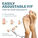 Soft Gel Toe Caps with Healing Coconut Oil - 2 Reusable Pinky Toe Protectors for Ingrown or Missing Toenails, Corns, Calluses & Blister Relief