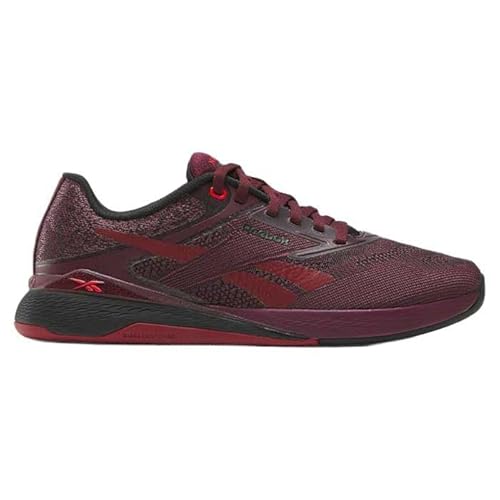 Reebok Sneaker da Donna Nano X5, Nero, Rosso retrò, 37 EU, Black Cherry Black Retro Red, 37 EU