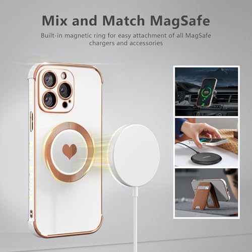 Coque compatible MagSafe iPhone 15 Pro blanche Cove White - 3