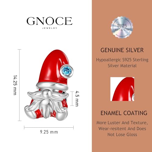 Image of GNOCE Christmas Charm Silver Plated & Sterling Silver Bracelet Gift
