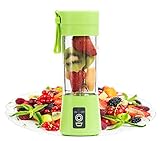 Portable Blender,Personal Size Blender Juicer Cup,Smoothies and Shakes Blender,Handheld Fruit Machine,Ice Blender Mixer Home (green)