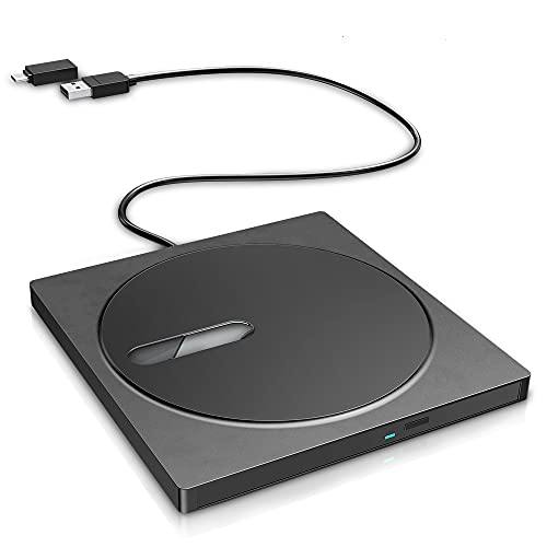 VersionTECH. External CD DVD Drive, USB 3.0 Type C...