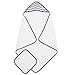 American Baby Company Zigzag Terry Hooded Towel Set Made with Organic Cotton, Dark Navy, for Boys