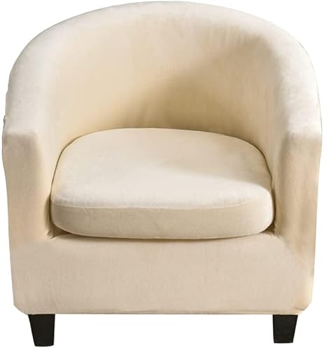 CRFATOP Funda para silla de club, 2 piezas, funda estampada para silla de bañera, fundas de sillón con estampado suave, fundas de sofá con parte