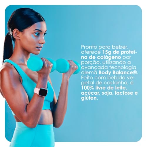 EQUALIV - Body Protein Cacau Pronto para Beber - Rico em Colágeno e Aminoácidos Essenciais para Dese