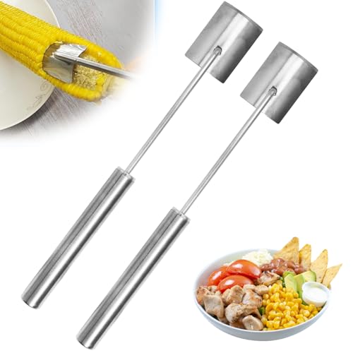 Corn Peeler for Corn on the Cob, Stainless Steel, 2-Pack