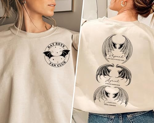 Acotar Bat Boys A Court of Thorns and Roses Sweatshirt - Illyrians of The Night Court Crewneck 6