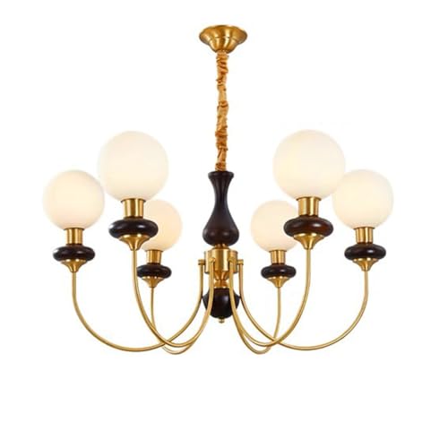 Magic Bean lampe de salon français industriel suspendu rétro 6 têtes