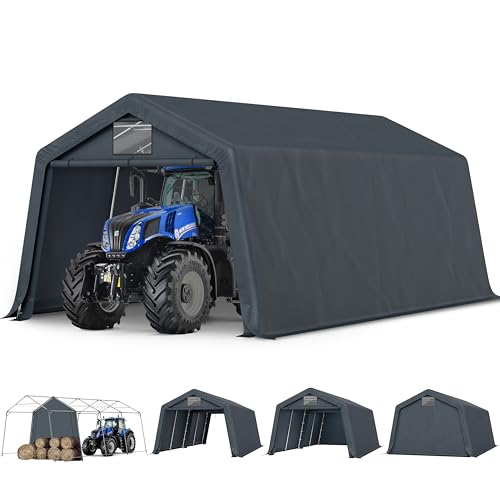 HERA'S PALACE 13x22ft Carport Heavy Duty Storage Shed...