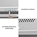 Comfee CVU30W4AST 30 inch Under Cabinet Ducted/Ductless Convertible Slim Vent Durable Stainless Steel Kitchen Reusable Filter, 3 Speed Exhaust Fan and 2 LED Lights Range Hood, 2.0 Version