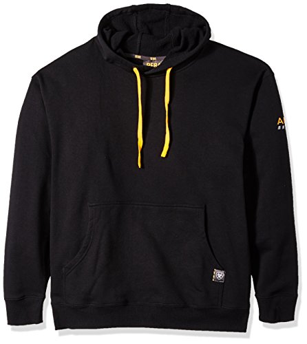 Ariat Men's Rebar Logo HoodieShirt, Black, X-Large