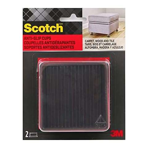 FindTape Scotch Anti-Slip Cups: 3 in. x 3 in. (Brown) / 2-Pack Cover
