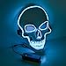 Produktbild Halloween Maske led, Totenkopfmaske, harmlose LED Maske mit 3 Blitzmodi für Halloween, Fasching, Karneval, Party, Kostüm Cosplay, Dekoration