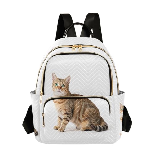 Sac à dos femme grande capacité voyage vacances imprimé animal chaton small