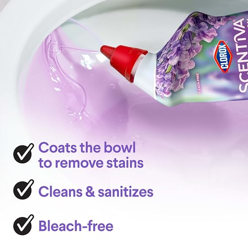 Clorox Scentiva Bathroom Toilet Cleaning Gel, Lavender and Jasmine, 24 Fluid Ounces (Pack of 2) - image 5