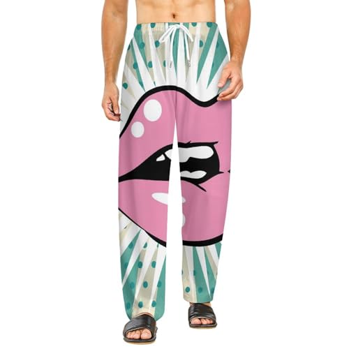 Bas de pyjama femme long haut de gamme pantalon de détente rose finitions poches taille S