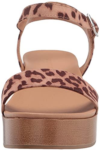 Amazon Essentials Women's Two Band Flatform Sandal, Leopard, 8 #TOP1