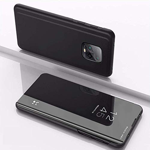 Apurb Store for Redmi Note 9 Pro max Luxury Smart View Semi Clear View Standing Mirror Flip PC Cover case for Redmi Note 9 Pro max (Black) (B08XQNNBJF) Amazon Price History, Amazon Price Tracker