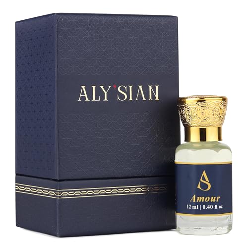 Image of ALY'SIAN Luxury Attar for Men Women 12 ML Amour Premium Non Alcoholic Roll On Perfume Oils Arabic & French Blend Assorted Long Lasting Fragrance Collection Unisex Perfume Gift Hamper (AMOUR 12 (ML))