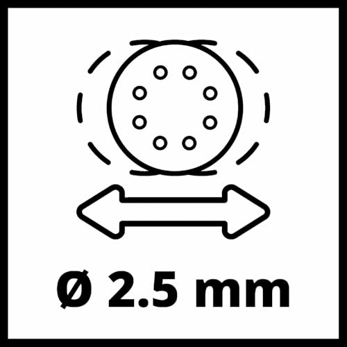 Einhell Exzenterschleifer TE-RS 40 E (400W, 12.000-24.000 1/min Schwingzahl, 125mm Scheiben-ø, aktive Staubabsaugung, Filterbox)