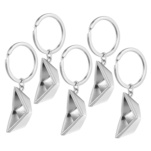 Porte-clés en métal bateau à voile lot 5 pièces petit décoration clé pendentif sac