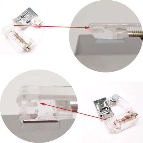 Prensatelas ajustable para cintas, bajo brazo miniatura 4