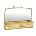ROCKING GIFTS Miroir avec étagère de Rangement Ratan 30 cm, Meubles auxiliaires avec miroirs muraux Suspendus pour Salle de Bain, Salon, Chambre,