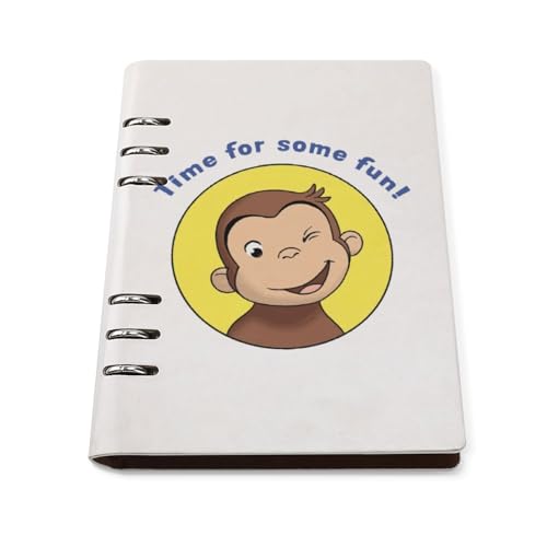 ノート おさるのジョージ メモ帳 バインダーノート A5 6穴 90枚 てちょう ハードカバー メモ ンダー A5サイズ 横罫線 ??本 文房具 オフィス用品 ルーズリーフ 学生 キャンパス おしゃれ プレゼント 贈り物