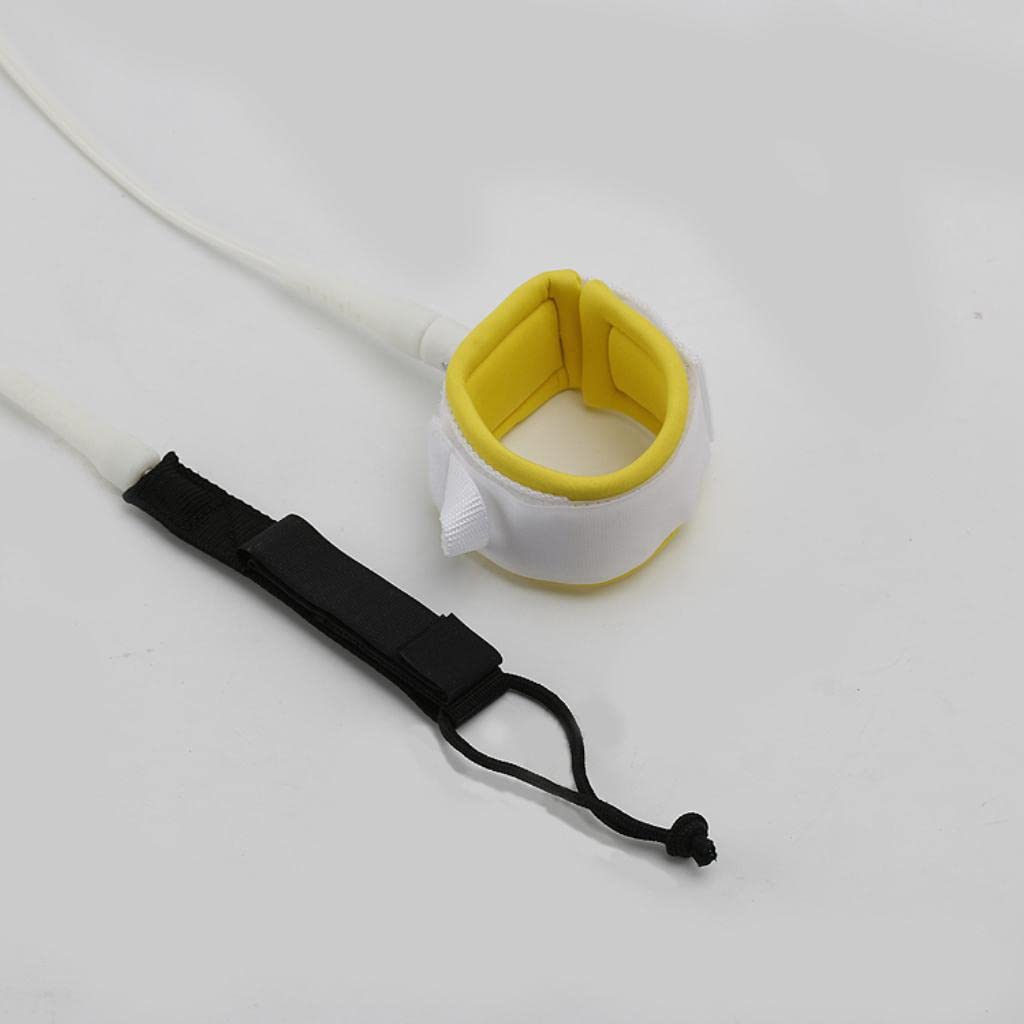 Surfboard Leash avec Inoxydables Attache Paddle Bracelet Confortable Néoprène et Corde Résistante TPU Adapté pour Surf Paddle Naut