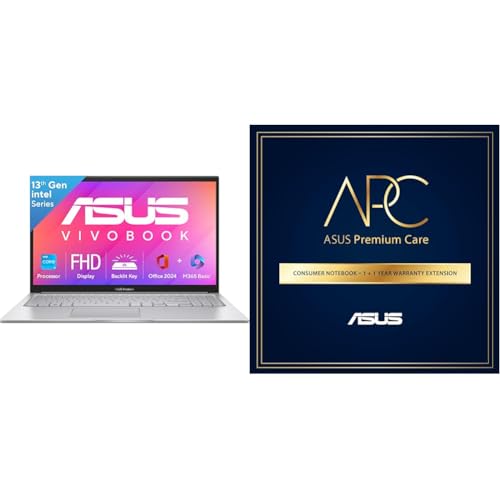 Image of ASUS Vivobook 15, Intel Core i3 13th Gen 1315U, 12GB RAM, 512GB SSD, FHD 15.6 inch, Windows 11, Office Home 2024ASUS 1 Year Brand Warranty Extension