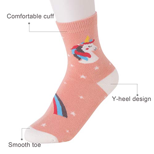 Image of Baby Toddler Little Big Kids Girls Cute Cotton Crew Socks