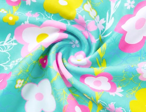 Image of Girls Swimsuits One-Piece Bathing Suits Multicolor Kids Sport Summer Beach Swimwear for 2-10 Years Old