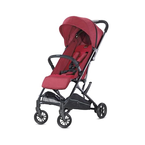 Inglesina Sketch Passeggino Leggero e Compatto, Rosso, Confortevole, fino a 17kg, Chiusura una Mano,...