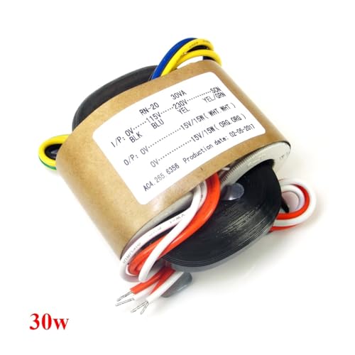 Transformateur de puissance 30W R-Core double 15V pour amplificateur audio - 2