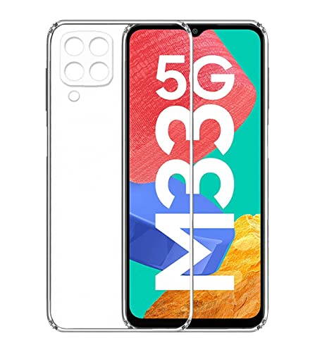 Image of Transparent Soft Silicone TPU Flexible Back Cover Compatible with Samsung Galaxy M33