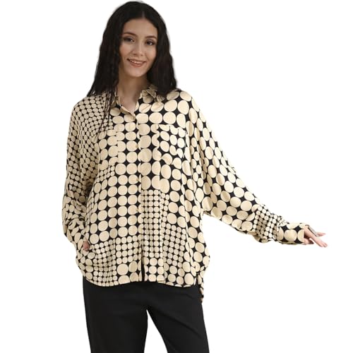 Image of BIBA Viscose Printed Asymmetric Casual Tops