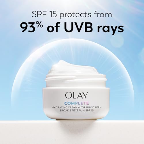 Olay Face Moisturizer Complete All Day UV Moisture Cream with Sunscreen SPF 15, Normal Skin, 2 Fl Oz (Pack of 3) - Thumbnail 6