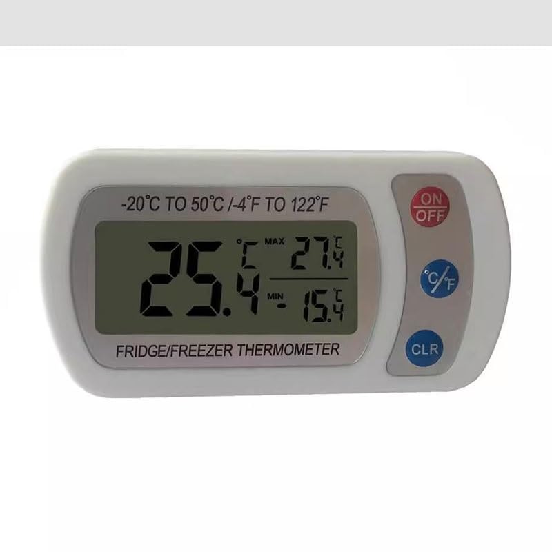 ABS Waterproof Electronic Temperature Refrigerator Thermometer Maximum