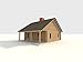 Log Cabin House Plans DIY 2 Bedroom Vacation Home 840 sq/ft Build Your Own