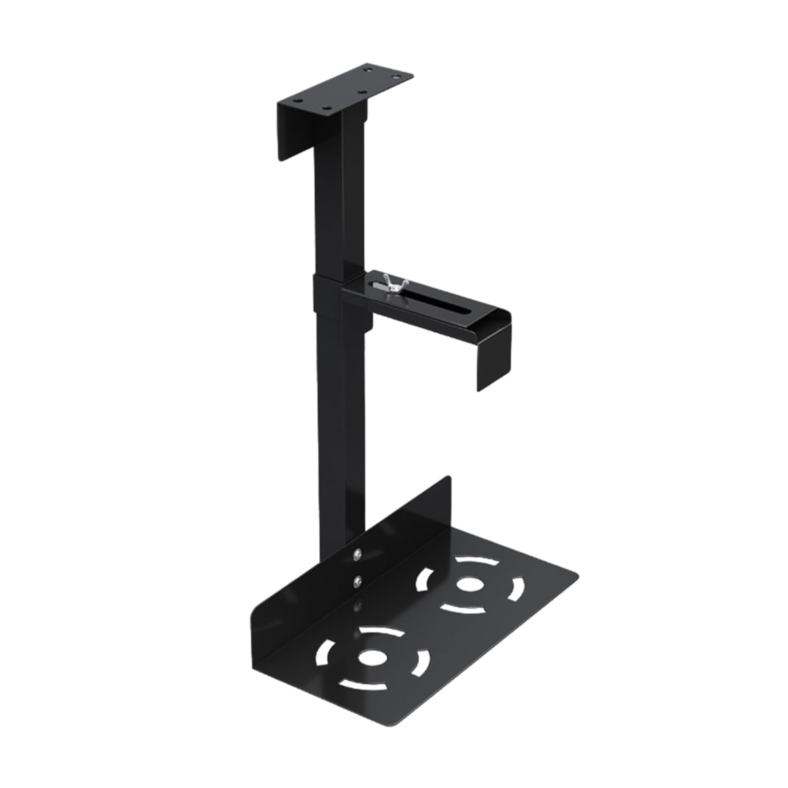Mount Pc Regolabile Sotto - Porta Della Cpu, Desktop | Supporto Per | Computer Montatori A Parete Con Larghezza E Altezza Flessibili, Supporto Per Lo Spazio Sotto Il Supporto Del Tavolo, Rack Cpu