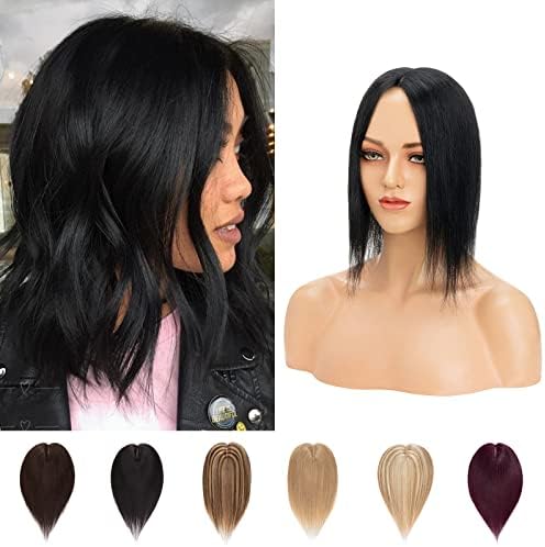 Hair Bangs Clip in #02 Dark Brown One Piece Hair Fringe Light Bangs Remy Human Hair Extensions Thin Front Hair with Temples