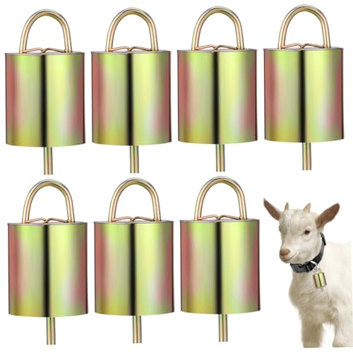 FONDOTIN Mini Cow Bells Rustic Grazing Bells for Sheep Goats Cattle for Farm Decorations