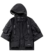 Crafted from high-quality polyester material for comfort, durability, and a sleek aesthetic. Carry your small items effortlessly with front and sleeve pockets, keeping your gear organized on the go. Embrace urban style with a Japanese twist in this j...